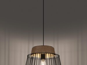 miniaturka Designerska Lampa Wisząca 35x137cm Czarna LUCIDO