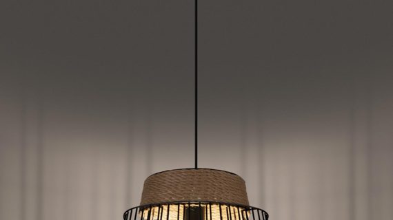 Designerska Lampa Wisząca 35x137cm Czarna LUCIDO - obrazek 4