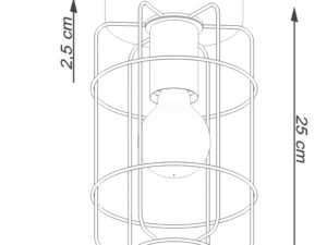 miniaturka Plafon LED VIVICA Stal/Drewno 15x25cm Elegancki