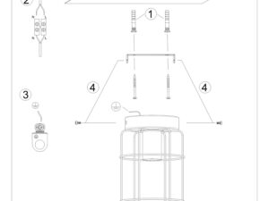 miniaturka Plafon LED VIVICA Stal/Drewno 15x25cm Elegancki