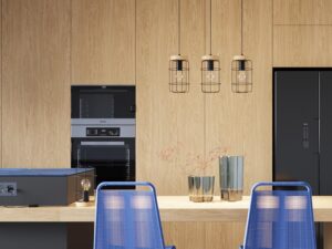 miniaturka Plafon LED VIVICA Stal/Drewno 15x25cm Elegancki