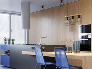 miniaturka Plafon LED VIVICA Stal/Drewno 15x25cm Elegancki