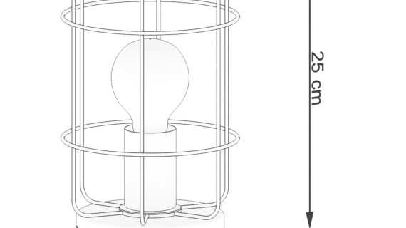 miniaturka Minimalistyczna Lampa Biurkowa VIVICA 15cm Czarna