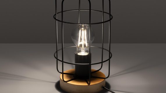 miniaturka Minimalistyczna Lampa Biurkowa VIVICA 15cm Czarna