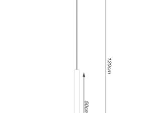 miniaturka Lampa Wisząca ARBOR 1 Drewno Elegancka 35x120cm