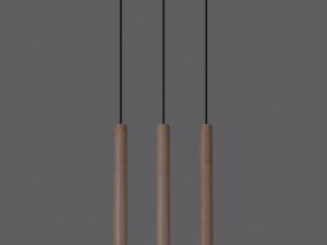 miniaturka Designerska Lampa Wisząca ARBOR 3L Naturalne Drewno