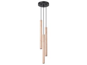 miniaturka Designerska Lampa Wisząca ARBOR 3P Naturalne Drewno
