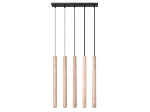 miniaturka Lampa Wisząca ARBOR 5L Drewno – Designerski Styl Uniwersalny