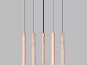 miniaturka Lampa Wisząca ARBOR 5L Drewno – Designerski Styl Uniwersalny