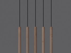 miniaturka Lampa Wisząca ARBOR 5L Drewno – Designerski Styl Uniwersalny