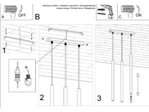 miniaturka Minimalistyczna Lampa ARBOR 3L Beton G9 3 Punkty Światła