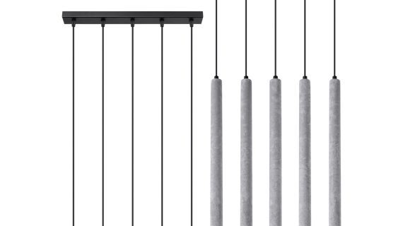 Elegancka Lampa ARBOR 5L Beton 5 Punkty Światła G9