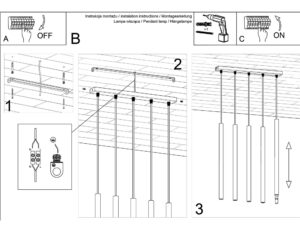 miniaturka Elegancka Lampa ARBOR 5L Beton 5 Punkty Światła G9