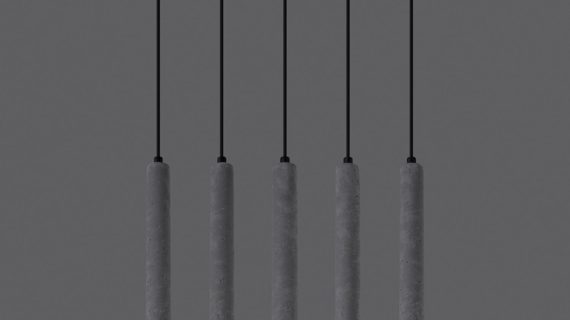 miniaturka Elegancka Lampa ARBOR 5L Beton 5 Punkty Światła G9