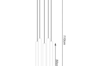 miniaturka Lampa Wisząca ARBOR 5P – Beton 5x8W LED IP20