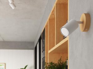 miniaturka Minimalistyczny Plafon CLARIS 2 Biały Stal/Drewno IP20