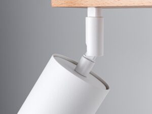 miniaturka Minimalistyczny Plafon CLARIS 2 Biały Stal/Drewno IP20