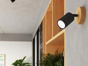 miniaturka Stylowy Kinkiet w Kolorze Czarnym 1 Źródło LED CLARIS