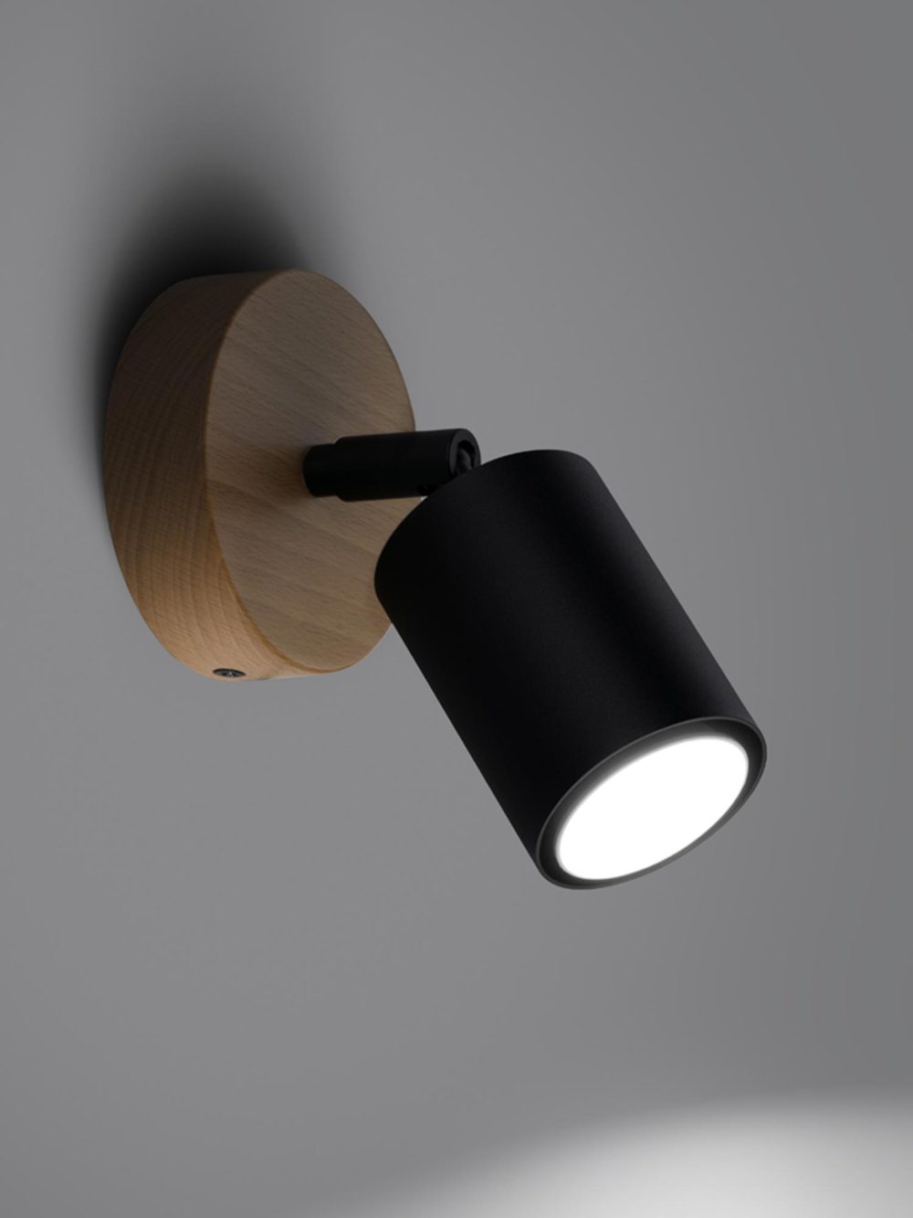 Stylowy Kinkiet w Kolorze Czarnym 1 Źródło LED CLARIS - obrazek 3