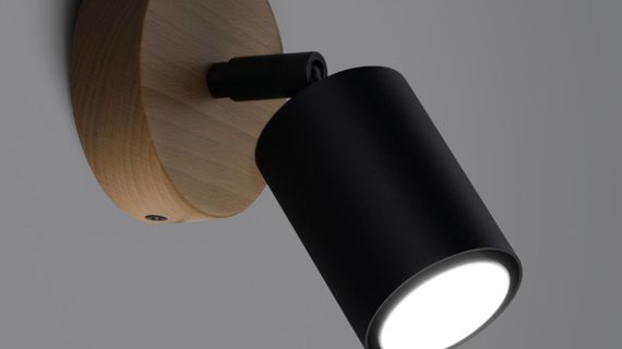 Stylowy Kinkiet w Kolorze Czarnym 1 Źródło LED CLARIS - obrazek 3