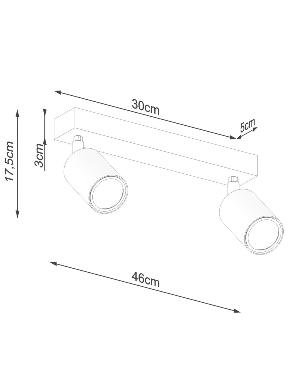 Plafon Stalowo-Drewniany Czarny Minimalizm – CLARIS 2 - obrazek 8