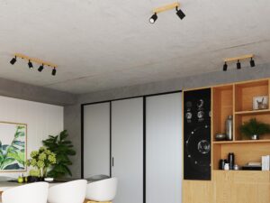 miniaturka Plafon Współczesny Czarny 3 Żarówki – CLARIS 3L