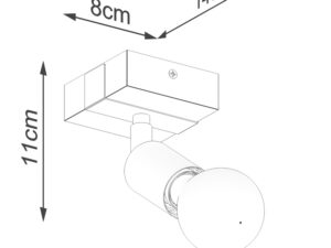 miniaturka Kinkiet Skandynawski Stal/Drewno Czarny – ZARA