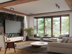 miniaturka Kinkiet Skandynawski Stal/Drewno Czarny – ZARA