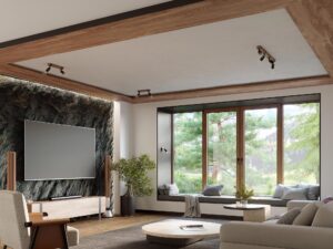 miniaturka Plafon ZARA 4 Czarny Stal/Drewno E27