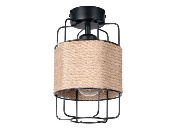 Model rattanowej lampki sufitowej – klasyczny wzór