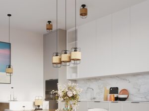 miniaturka Plafon GIZAR Czarny Stal/Sznur Elegancki