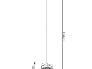 miniaturka Lampa Wisząca 15W LED Stylowa Czarna – GIZAR 1