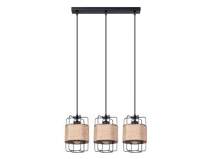 miniaturka Stylowa Lampa Wisząca 3x15W LED Czarna – GIZAR 3L