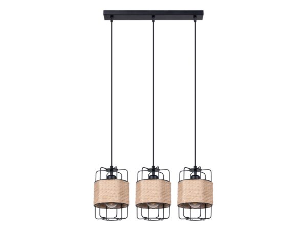 Wizualizacja lampy z trzema kloszami – symetryczny układ