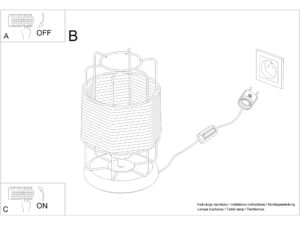 miniaturka Stylowa Lampa na Biurko 15W LED – GIZAR biurowa