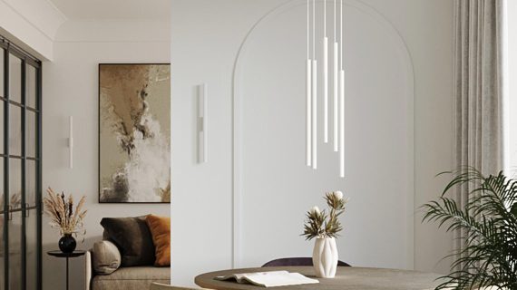 miniaturka AUREO 2 Bianco Minimalistyczna Lampa Wisząca Kolor: Bianco Czarny Oro