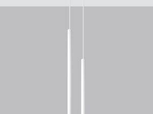 miniaturka AUREO 2 Bianco Minimalistyczna Lampa Wisząca Kolor: Bianco Czarny Oro