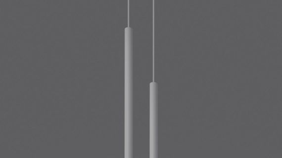 miniaturka AUREO 2 Bianco Minimalistyczna Lampa Wisząca Kolor: Bianco Czarny Oro