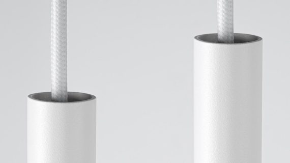 miniaturka AUREO 2 Bianco Minimalistyczna Lampa Wisząca Kolor: Bianco Czarny Oro