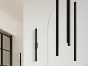 miniaturka AUREO 2 Bianco Minimalistyczna Lampa Wisząca Kolor: Bianco Czarny Oro