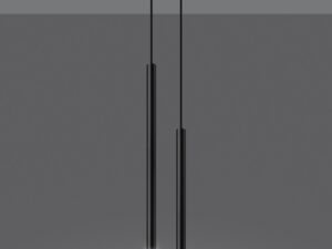 miniaturka AUREO 2 Bianco Minimalistyczna Lampa Wisząca Kolor: Bianco Czarny Oro