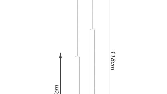miniaturka AUREO 2 Bianco Minimalistyczna Lampa Wisząca Kolor: Bianco Czarny Oro