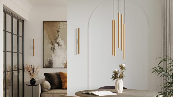 miniaturka AUREO 2 Bianco Minimalistyczna Lampa Wisząca Kolor: Bianco Czarny Oro