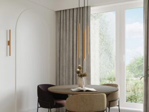 miniaturka AUREO 2 Bianco Minimalistyczna Lampa Wisząca Kolor: Bianco Czarny Oro