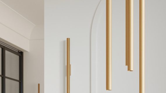 miniaturka AUREO 2 Bianco Minimalistyczna Lampa Wisząca Kolor: Bianco Czarny Oro