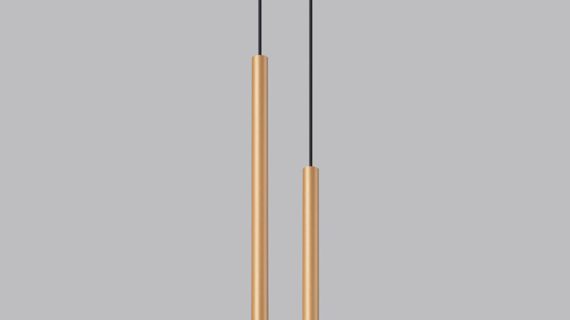 miniaturka AUREO 2 Bianco Minimalistyczna Lampa Wisząca Kolor: Bianco Czarny Oro