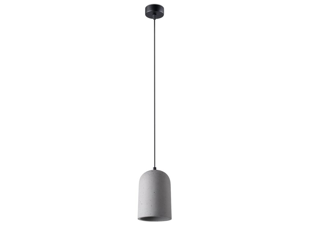 Szaro-Czarna Lampa Wisząca MINI Betonowa E27