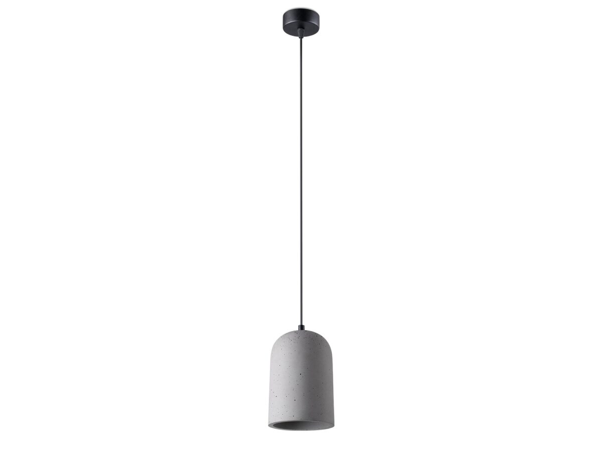 Szaro-Czarna Lampa Wisząca MINI Betonowa E27