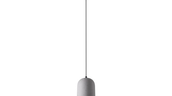 Szaro-Czarna Lampa Wisząca MINI Betonowa E27