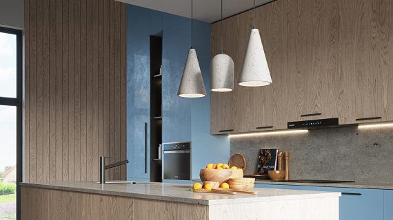 miniaturka Szaro-Czarna Lampa Wisząca MINI Betonowa E27